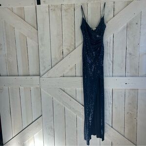 Emerald Sundae Navy Sequin Maxi Dress